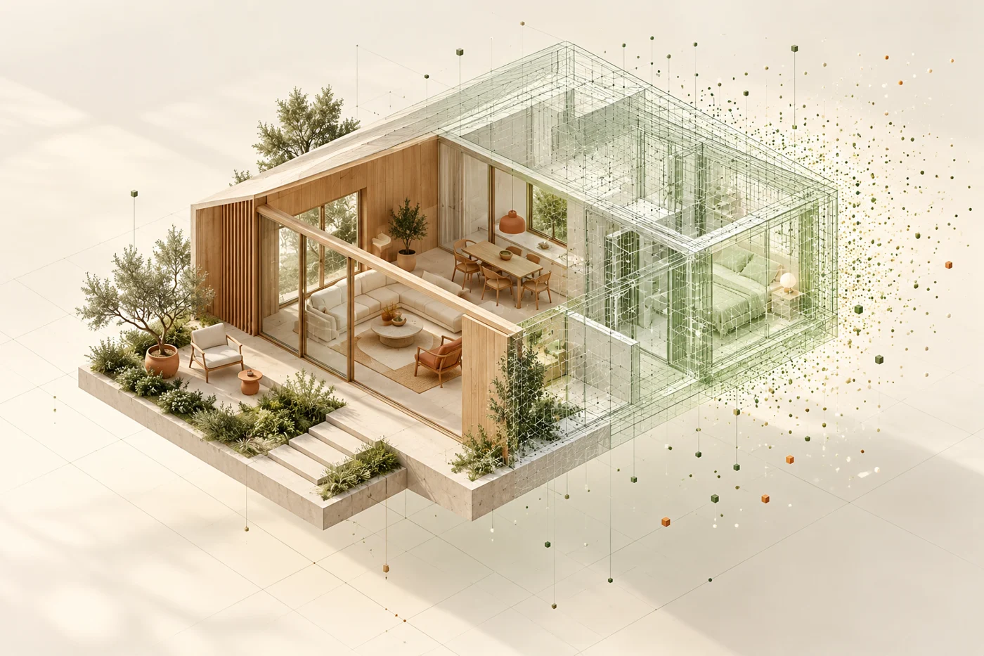 Proceso creativo de visualización arquitectónica