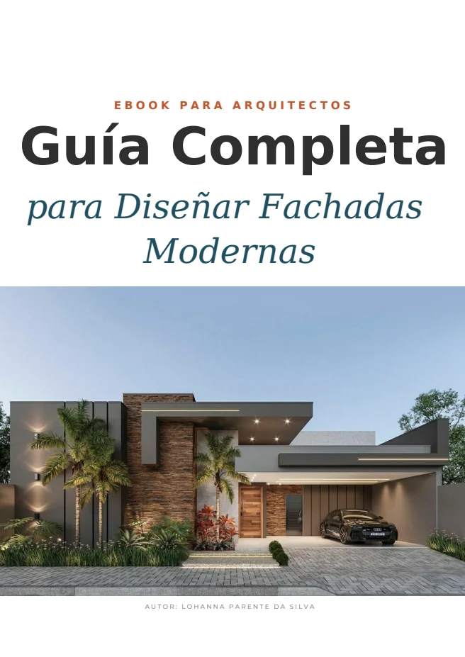Portada real del e-book de fachadas modernas